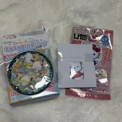 サンリオキラキラBIG缶バッジ＋ぴたハグ ポチャッコ