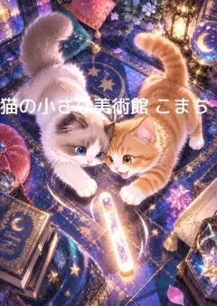 一枚限りの作品〉月影の水路―親子猫と星降る幻想都市 - メルカリ