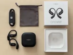 SHOKZ OPENFIT ワイヤレスイヤホン ブラック
