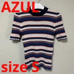【最終値下げ】 AZUL ボーダーニットTシャツ