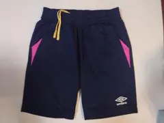 UMBRO アンブロ ハーフパンツ ネイビー ピンク S