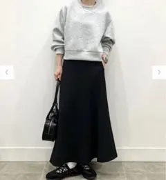 黒 フレアスカート Mサイズ　GU ロングスカート　ブラック