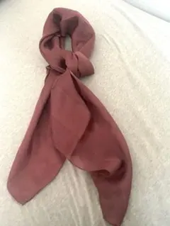 新品未使用 若林株式会社 シルクスカーフ 大判 90cm 日本製 絹100%