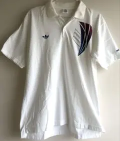 adidas トレフォイル ポロシャツ デサント製　レトロ希少のサムネイル