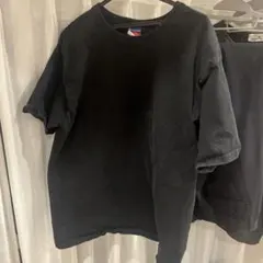 ね*れ様 Champion ブラック 半袖 Tシャツ Lサイズ