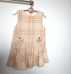美品❤Noeil aime BeBe ウール混ジャンパースカート110cmのサムネイル