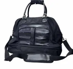 ゴルフバッグ　プーマ　フェラーリ　黒　ブラック　革　ボストン　ロッカーバッグ