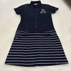 adidas ゴルフワンピース ネイビー ボーダー L/Gのサムネイル