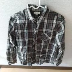 earth music & ecology M 長袖チェックシャツ