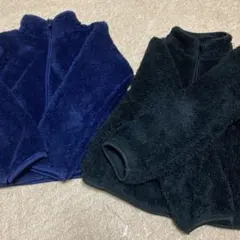 フリースジャケット ネイビー 黒 140