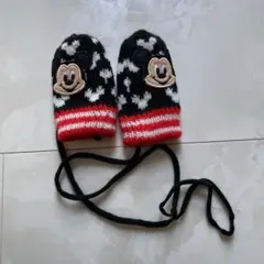 ミッキーマウス ニットミトン キッズ用
