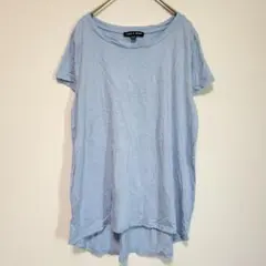 ケーブルアンドゲージ 半袖 Tシャツ ライトブルー【L】ユニセックス 無地