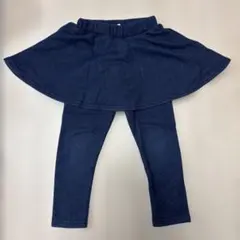 値下げ⭐︎petit main スカート付きレギンス 100cm ネイビー