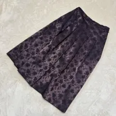 15スカートM フレアスカート パープル むらさき Aライン スカート丈66cm