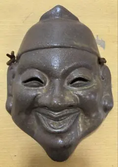 希少品 アンガマの面 沖縄県 石垣市 伝統工芸品 壁掛け 木彫 - メルカリ