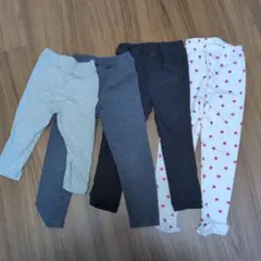 大特価　パンツ　レギンス　4点　セット　100　ハート りぼん