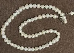 淡水パール　ネックレス　チョーカー　金具　シルバー925