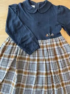 familiar ネイビー ワンピース 110