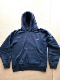 美品　HELLY HANSEN パーカー ネイビー 袖ポケット付き　L