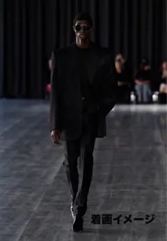 ヒ*ン様 【美品】SAINT LAURENT PARIS"ウールストライプスラッのサムネイル