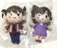 名探偵コナン セガラッキーくじ メモリアルカット 新一 蘭 ぬいぐるみマスコット