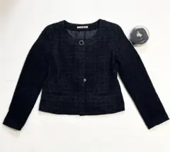 【新品・未使用】ナチュラルビューティーベーシックノーカラーツイードジャケット