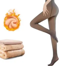 透け感タイツ レディース 冬秋　ストッキング風 着圧タイツ