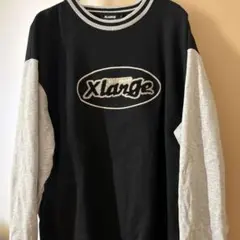 XLARGE ブラック グレー トレーナー L