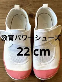 教育パワーシューズ上履き ピンク 22cm 幅広