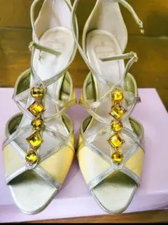 ストロベリーフィールズ　ハイヒール　サンダル　23.5 日本製