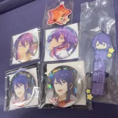 神崎颯馬 缶バッジ 4個セット ラバーキーホルダー 紅月