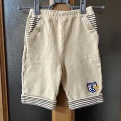 2️⃣MIKIHOUSE ベージュ ハーフパンツ