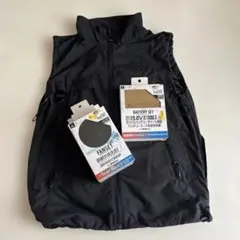 未使用 ダンロップ REFINEDファン付きベスト LL バッテリー2個 空調服