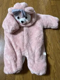 ダッフィーアンドシェリーメイ風　フェイスフード付きシェリーメイ風ロンパース 80