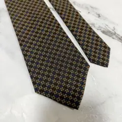 ChristianDior ネクタイ ブラウン シルク 総柄 ディオール