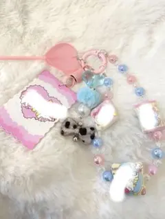 じゃらじゃらキーホルダー　ハンドメイド