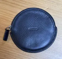Rare✨ VINTAGE COACH オールドコーチ 円　丸　コインケース　黒