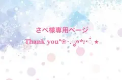 さぺ様専用ページ