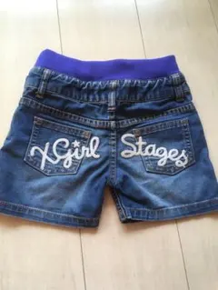 X-girl stages デニムショートパンツ