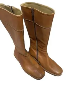 REGAL リーガル レザー ロングブーツ ブラウン 23.0cm サイドジップ