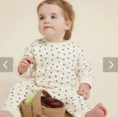 プチバトー　ハートロンパース