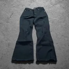 00s archive flare denim y2k opium punk 黒 - メルカリ