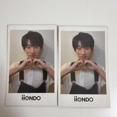 iiONDO はつ恋チェキ風ソロカード 畑駿平 オーバーオール