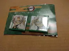 鬼滅の刃　繋がるスクエア缶バッジ　不死川 実弥