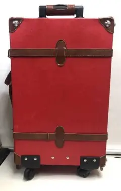 キャリーケース スーツケース トランク風 赤 UN BEAU SAC