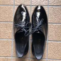 le Talon ブラック レースアップシューズ