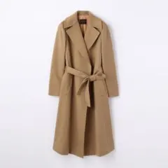 トゥモローランド　ロングコート　ベージュ　カシミア　レディースのサムネイル