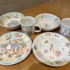 ウェッジウッド Wedgwood ピーターラビット ナーサリー3点セット✖️2