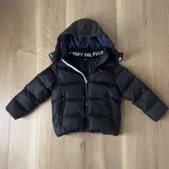 TOMMY HILFIGER ブラック ダウンコート 110