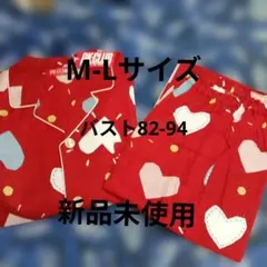 PK-CLUB パジャマ 上下セット ハート柄 レッド